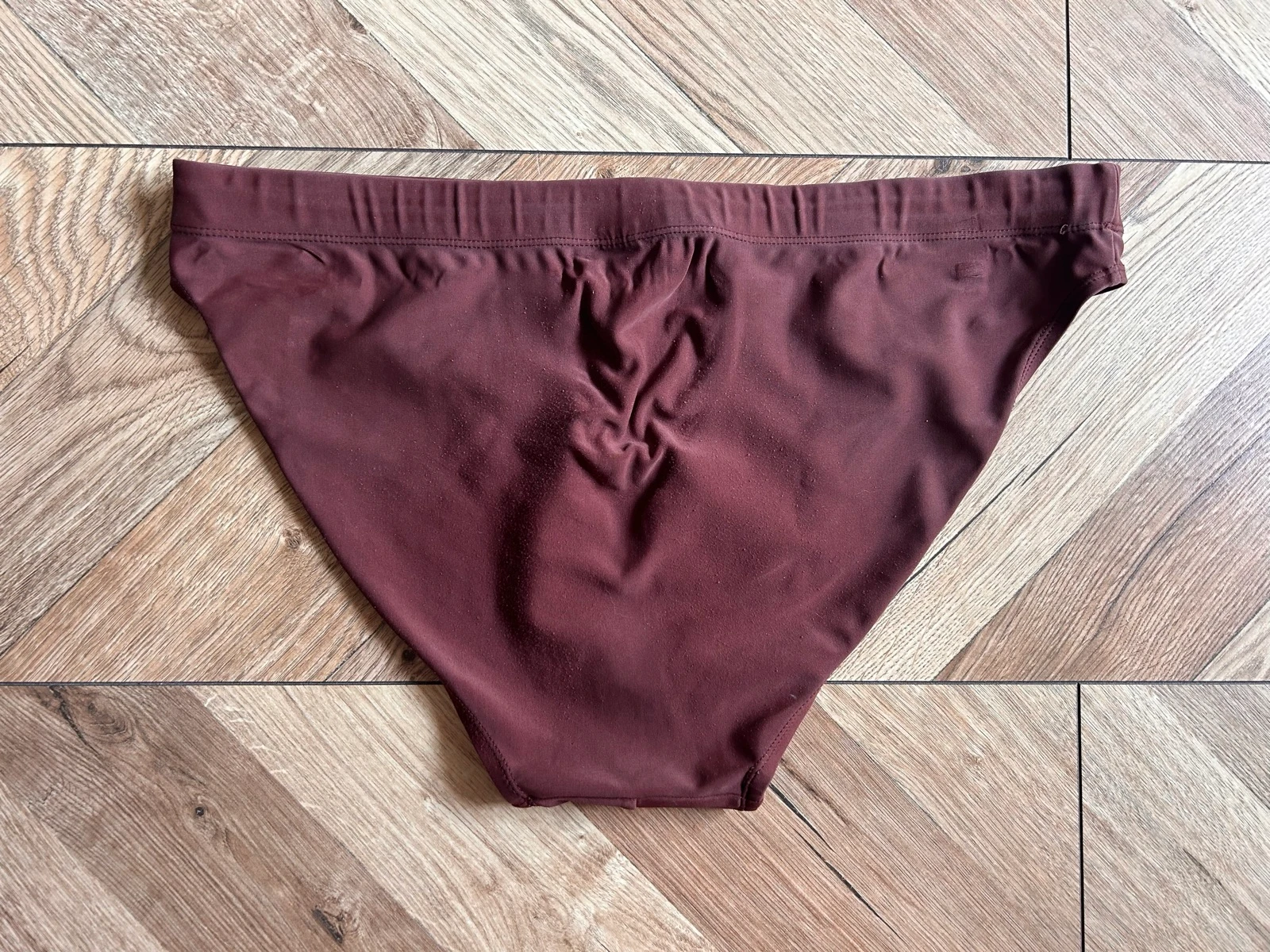 Men's brown/burgundy swim briefs - Size XL – photo 4